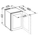 Liebherr Stand-Weinklimaschrank, WKes 653 GrandCru, 42,5 x 61,2 cm,12 Flaschen, EEK: E, Edelstahl