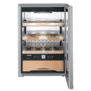 Liebherr Stand-Weinklimaschrank, WKes 653 GrandCru, 42,5 x 61,2 cm,12 Flaschen, EEK: E, Edelstahl