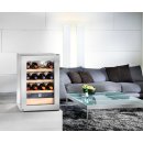 Liebherr Stand-Weinklimaschrank, WKes 653 GrandCru, 42,5 x 61,2 cm,12 Flaschen, EEK: E, Edelstahl