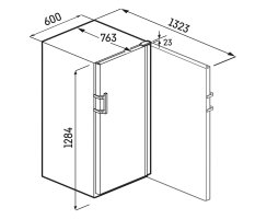 Liebherr Stand-Weinlagerschrank, WSbl 4201 GrandCru, 59,7 x 128,4 cm,141 Flaschen, EEK: D