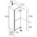 Liebherr Stand-Kühl-Gefrierkombination, CBNsda 572i Plus, 59,7 x 201,5 cm, 360 l, EEK: A, NoFrost, BioFresh, Edelstahl **Mit 10-Jahre Herstellergarantie**