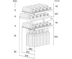 Liebherr Einbau-Weintemperierschrank, EWTdf 1653 Vinidor, 55,7 x 87,2 cm, 30 Flaschen, EEK: G