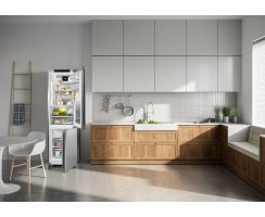 Liebherr Stand-Kühl-Gefrierkombination, CBNstb 579i Peak, 59,7 x 201,5 cm, 362 l, EEK: B, NoFrost, BioFresh, IceMaker mit Festwasseranschluss, Edelstahl