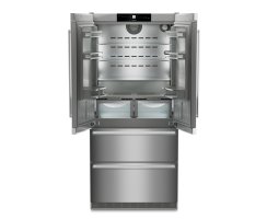 Liebherr Stand-Kühl-Gefrierkombination, CBNste 8872 NoFrost, BioFresh, IceMaker mit Festwasseranschluss Edelstahl, French Door, 91 x 202,7 cm, 522 l, EEK: E,