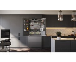 Liebherr Stand-Kühl-Gefrierkombination, CBNste 8872 NoFrost, BioFresh, IceMaker mit Festwasseranschluss Edelstahl, French Door, 91 x 202,7 cm, 522 l, EEK: E,
