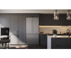 Liebherr Stand-Kühl-Gefrierkombination, CBNste 8872 NoFrost, BioFresh, IceMaker mit Festwasseranschluss Edelstahl, French Door, 91 x 202,7 cm, 522 l, EEK: E,