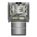 Liebherr Stand-Kühl-Gefrierkombination, CBNste 8872 NoFrost, BioFresh, IceMaker mit Festwasseranschluss Edelstahl, French Door, 91 x 202,7 cm, 522 l, EEK: E,