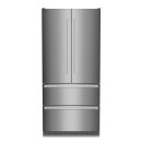 Liebherr Stand-Kühl-Gefrierkombination, CBNste 8872 NoFrost, BioFresh, IceMaker mit Festwasseranschluss Edelstahl, French Door, 91 x 202,7 cm, 522 l, EEK: E,