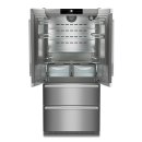Liebherr Stand-Kühl-Gefrierkombination, CBNste 8872 NoFrost, BioFresh, IceMaker mit Festwasseranschluss Edelstahl, French Door, 91 x 202,7 cm, 522 l, EEK: E,