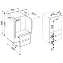 Liebherr Stand-Kühl-Gefrierkombination, CBNste 8872 NoFrost, BioFresh, IceMaker mit Festwasseranschluss Edelstahl, French Door, 91 x 202,7 cm, 522 l, EEK: E,