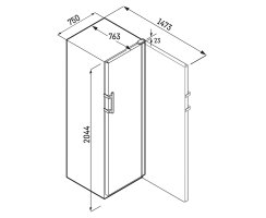 Liebherr Stand-Weinlagerschrank, WSbli 7731 GrandCru, 74,7 x 204,4 cm, 324 Flaschen, EEK: E