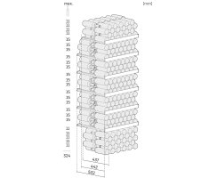 Liebherr Stand-Weinlagerschrank, WSbli 7731 GrandCru, 74,7 x 204,4 cm, 324 Flaschen, EEK: E