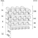 Liebherr Unterbau-Weinschrank, UWpri 3661 Vinidor, 60 x 82-88 cm, 44 Flaschen, EEK: F