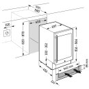 Liebherr Unterbau-Weinschrank, UWpri 3661 Vinidor, 60 x 82-88 cm, 44 Flaschen, EEK: F