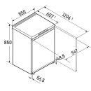 Liebherr Tischgefrierschrank, Fe 1414 Pure, mit SmartFrost, 55 x 85 cm, 107 l, EEK: E
