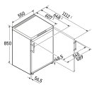 Liebherr Tischgefrierschrank, Fd 1404 Pure, mit SmartFrost, 55 x 85 cm, 107 l, EEK: D