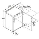 Liebherr Tischgefrierschrank, Fci 1624 Plus, mit SmartFrost, 60 x 85 cm, 107 l, EEK: C