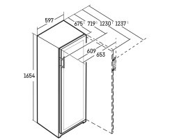 Liebherr Stand-Weintemperierschrank, WPbsi 5052 Vinidor, 59,7 x 165,4 cm, 131 Flaschen, EEK: F