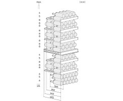 Liebherr Stand-Weintemperierschrank, WPbsi 5052 Vinidor, 59,7 x 165,4 cm, 131 Flaschen, EEK: F