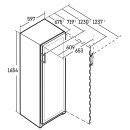 Liebherr Stand-Weintemperierschrank, WPbsi 5052 Vinidor, 59,7 x 165,4 cm, 131 Flaschen, EEK: F