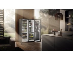 Liebherr Stand-Side-by-Side, XRFbs 5295 Peak NoFrost, BioFresh, IceMaker und Wasserspender mit Festwasseranschluss,120,4 x 185,5 cm, 663 l, EEK: D/C