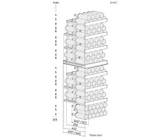 Liebherr Stand-Weintemperierschrank, 59,7 x 185,4 cm, 155 Flaschen, EEK: F, WPbsi 5252 Vinidor