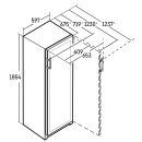 Liebherr Stand-Weintemperierschrank, 59,7 x 185,4 cm, 155 Flaschen, EEK: F, WPbsi 5252 Vinidor