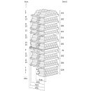 Liebherr Stand-Weintemperierschrank, WPgbi 7472 Vinidor, 69,7 x 201,3 cm, 204 Flaschen, EEK: F