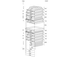 Liebherr Stand-Weintemperierschrank, WPgbi 7483 Vinidor, 69,7 x 201,3 cm, 149 Flaschen, EEK: F