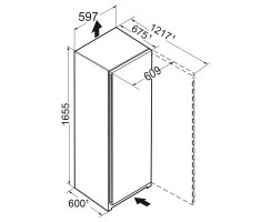 Liebherr Standgefrierschrank, FNd 5026 Plus, mit NoFrost, 59,7 x 165,5 cm, 238 l, EEK: D