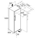 Liebherr Standgefrierschrank, FNc 527i Peak, mit NoFrost und EasyTwist-Ice, 59,7 x 185,5 cm, 277 l, EEK: C
