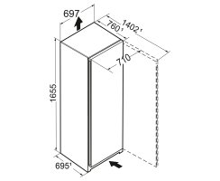 Liebherr Standgefrierschrank, FNc 7026 Plus, mit NoFrost, 69,7 x 165,5 cm, 311 l, EEK: C