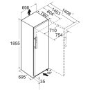 Liebherr Standgefrierschrank, FNc 727i Peak, mit NoFrost und EasyTwist-Ice, 69,7 x 185,5 cm, 363 l, EEK: C