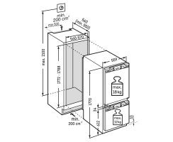 Liebherr Einbaukühlschrank, IRCe 5121 Plus, integrierbar, mit Kellerfach und EasyFresh, 274 l, EEK: E
