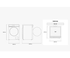 Samsung BESPOKE Waschmaschine WW8400D, QuickDrive, AI Wash, 1-9 kg, EEK: A (-30%), WW90DB8U95GHU2