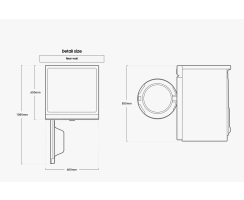 Samsung BESPOKE AI W&auml;rmepumpentrockner DV9500B, 9 kg, EEK: A+++, AI Dry, DV9EBB9545GHS2