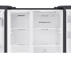 Samsung Side-by-Side mit Slim Ice Maker und Wassertank, 628 l, Black Steel, RS64DG5303B1EF