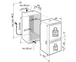 Liebherr Kühl-Gefrierkombination, ICBNci 5183 Peak, mit BioFresh Professional und NoFrost, 246 l, EEK: C