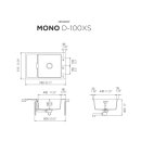 Schock Einbauspüle Flächenbündig Mono D-100XS FB Puro inkl. Holzschneidbrett
