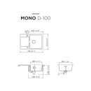 Schock Einbauspüle Flächenbündig Mono D-100 FB Puro