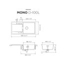 Schock Einbauspüle Flächenbündig Mono D-100L FB Puro