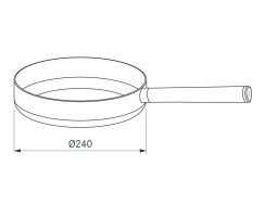 BORA Pfanne Assist 24 cm KWPAP5