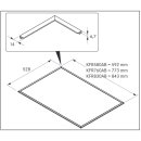 BORA Kochfeldrahmen All Black KFR760AB für Breite 760mm