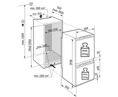 Liebherr Kühl-Gefrierkombination, ICBNc 5623 Plus, mit BioFresh und NoFrost, 273 l, EEK: C