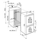 Liebherr Kühl-Gefrierkombination, ICBNc 5623 Plus, mit BioFresh und NoFrost, 273 l, EEK: C