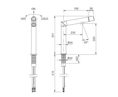 BORA Sink Selbstreinigende Quarzkomposit-Unterbau-Sp&uuml;le mit Armatur SINKS1