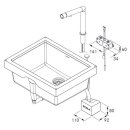 BORA Sink Selbstreinigende Quarzkomposit-Unterbau-Sp&uuml;le mit Armatur SINKS1