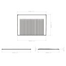 Schock Abtropfmatte 40,8 x 30,3 cm aus Silikon 629189