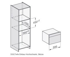 Miele Dampfbackofen DGC 7445 HCX Pro - ArtLine Grifflos - PearlBeige - mit Frischwasseranschluss