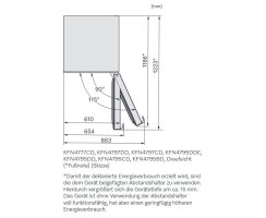 Miele Stand-Kühl-Gefrierkombination KFN 4795 AD - BlackSteel - 201 cm Höhe